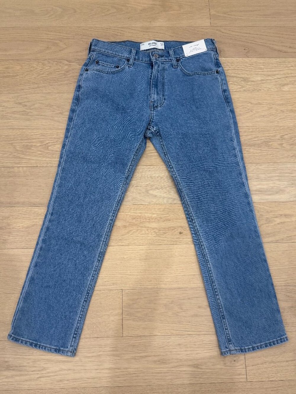 Hollister Classic Blue Slim Straight Denim Jeans 30X28